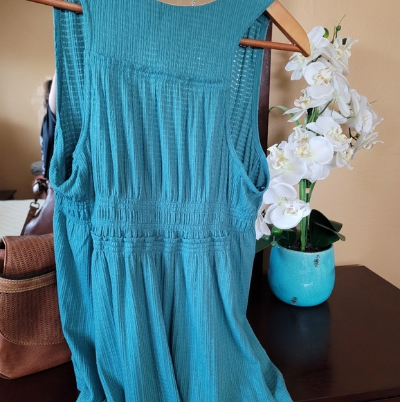 Teal Free People Tunic - Picture 8 of 9